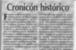 Cronicón histórico  [artículo] Luis Vitale.