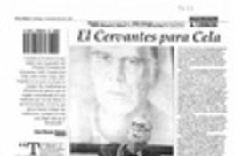 El Cervantes para Cela  [artículo] Xosé Manuel Pereiro.