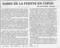 Darío de la Fuente en Copao  [artículo] José Arraño.