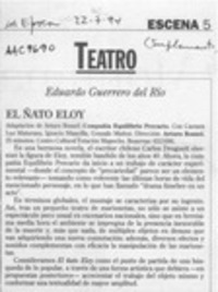 El Ñato Eloy  [artículo] Eduardo Guerrero.