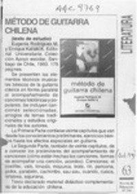 Método de guitarra chilena  [artículo].