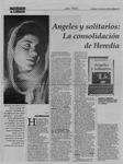 Angeles y solitarios, la consolidación de Heredia  [artículo] Juan Mihovilovich.