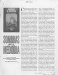 Sombras al mediodía  [artículo] Marco Antonio de la Parra.