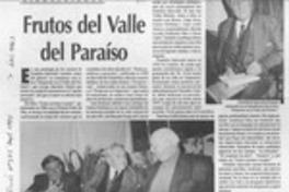 Frutos del valle del paraíso  [artículo] Antonio J. Salgado.