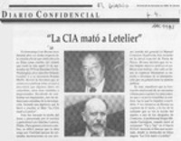 La CIA mató a Letelier  [artículo].