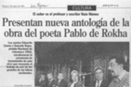 Presentan nueva antología de la obra del poeta Pablo de Rokha  [artículo] Alejandra Gajardo.