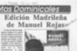 Edición madrileña de Manuel Rojas  [artículo].
