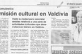 En misión cultural en Valdivia  [artículo].