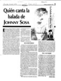 Quién canta la balada de Johnny Sosa  [artículo] Virginia Vidal.