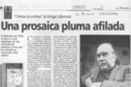 Una prosaica pluma afilada  [artículo] Andrés Gómez.