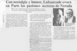 Con nostalgia y humor, Lafourcade evoca en París las pasiones secretas de Neruda