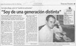 "Soy de una generación distinta"  [artículo] Pamela Correa P.