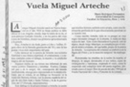 Vuela Miguel Arteche  [artículo] Mario Rodríguez Fernández.