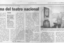 Alma del teatro nacional  [artículo].