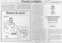 Poesía y religión  [artículo] Marino Muñoz Lagos.