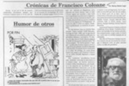 Crónicas de Francisco Coloane  [artículo] Marino Muñoz Lagos.
