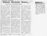 Baltazar Hernández Romero  [artículo] Carlos René Ibacache.