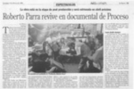 Roberto Parra revive en documental de Proceso