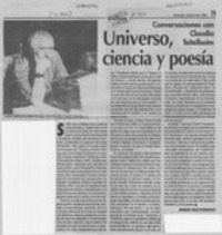 Universo, ciencia y poesía  [artículo] Ramón Díaz Eterovic.