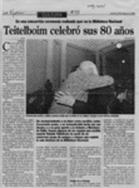 Teitelboim celebró sus 80 años  [artículo] E. N.