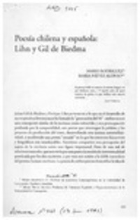 Poesía chilena y española, Lihn y Gil de Biedma  [artículo] María Nieves Alonso [y] Mario Rodríguez.