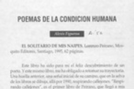 Poemas de la condición humana  [artículo] Alexis Figueroa.