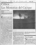 Las memorias del cacique  [artículo] Hernán Poblete Varas.
