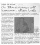 Con "El sentimiento que te di" homenajean a Alfonso Alcalde  [artículo].