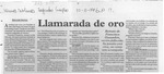Llamarada de oro  [artículo] Edmundo Herrera.