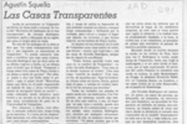 Las casas transparentes  [artículo] Agustín Squella.
