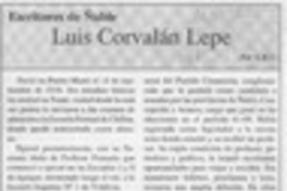 Luis Corvalán Lepe  [artículo] C. R. I.