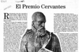 El Premio Cervantes  [artículo] José Antonio Crespo Ganuza.