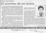 El nombre de un poeta  [artículo] Hansel Silva Vásquez.