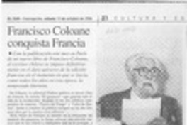 Francisco Coloane conquista Francia  [artículo].