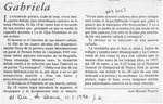 Gabriela  [artículo] José Manuel Pizarro.