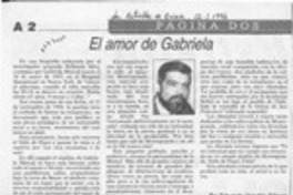 El amor de Gabriela  [artículo] Eduardo Urrutia Gómez.