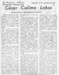 César Colima Lobos  [artículo] Carlos René Ibacache.