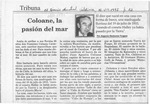 Coloane, la pasión del mar  [artículo] Augusto Sanhueza Vergara.