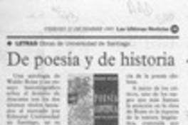 De poesía y de historia  [artículo].