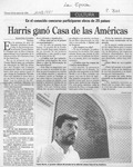 Harris ganó Casa de las Américas  [artículo] Alejandra Gajardo.