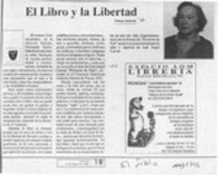 El libro y la libertad  [artículo] Ximena Adriasola.