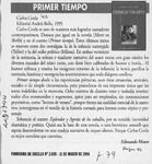 Primer tiempo  [artículo] Edmundo Moure.