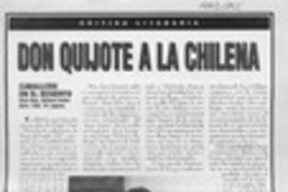 Don Quijote a la chilena  [artículo] José Promis.