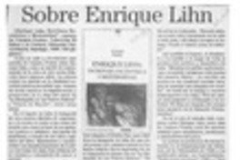 Sobre Enrique Lihn  [artículo] E. Rodríguez.