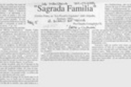 "Sagrada familia"  [artículo] Claudia Costagliola Ch.