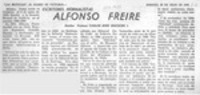 Alfonso Freire  [artículo] Carlos René Ibacache I.