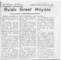 Guido Grant Moyano  [artículo] Carlos René Ibacache I.