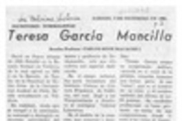 Teresa García Mancilla  [artículo] Carlos René Ibacache I.