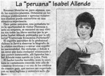 La "peruana" Isabel Allende