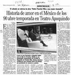 Historia de amor en el México de los 90 abre temporada en Teatro Apoquindo  [artículo].